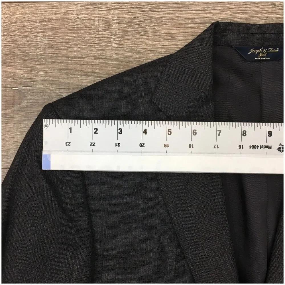 JOSEPH & FEISS Mens Blazer Sport Coat Casual Jacket Size 36S Wool Suit‎